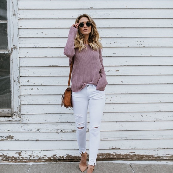 REMIE Twist Back Knit Sweater - Picture 3 of 3